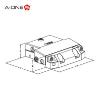 EROWA ER-025895 pince en acier banc plat étau pour fil EDM équipement électrique érosion machine utiliser 3A-200041