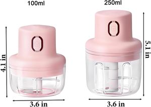 Hot Sale Kitchen Electric Handheld Garlic Slicers Grinder Press Machine <b>Chopper</b> Crusher Stainless Steel Blade Automatic - Product Image 2