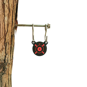 Bersaglio per Pratica con Fionda - Portatile, Resistente, a Forma di Testa di Panda, in Lega, per Allenamento di Tiro, Stile BULLSEYE con Piume in Plastica - Product Image 1