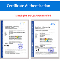 Certifié CE Trafico 2 Section Mini PC Boîtier en plastique jaune 100mm (4 pouces) Toile d'araignée LED Semaforo Traffic Signal Light