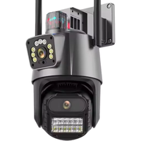 Caméra CCTV sans fil à vision nocturne couleur P11, directement de l'usine, avec options PTZ et stockage de données sur le cloud V380