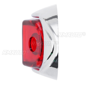 2pcs 24V Car Truck LED Side Marker Light Clearance Lamp Signal Indicator Lamp External Tail Light for <b>Trailer</b> <b>Tractor</b> Bus Van - Product Image 4