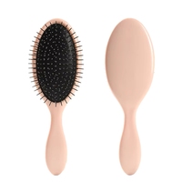 Nouvelle conception, brosse à cheveux à poils en acier, poils en plastique, épingles métalliques courbées, vente chaude