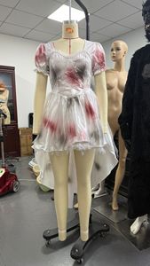 Disfraz de <span class=keywords><strong>novia</strong></span> zombi desgarrada y sangrienta para mujer, vestido de <span class=keywords><strong>novia</strong></span> fantasma oscuro para Halloween, disfraz elegante para fiesta, escenario o obra de teatro - Product Image 6
