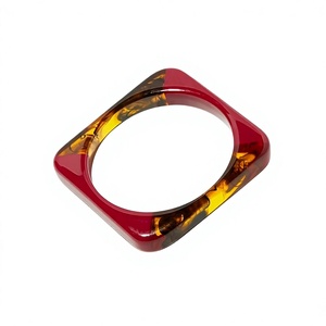 Meilleurs ensembles de bracelets en résine acrylique de luxe élégants, design empilable coloré, bracelet unisexe tendance, bijoux à la mode, cadeau de mariage - Product Image 4