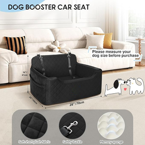 Asiento Elevador Multifuncional Negro para Perros, Cama de Viaje para Mascotas, Sofá para Perros Medianos/Grandes de hasta 22.7 kg, Desmontable y Lavable para 2 Perros Pequeños - Product Image 2