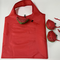 Sac de courses pliable promotionnel personnalisé en forme de pastèque, écologique, réutilisable, robuste, pour le stockage des fruits, cadeau, recyclable
