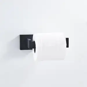 Modern Design Luxury Bathroom Accessories Wall-Mounted Stainless Steel Black Gold Toilet Tissue Roll Holder Homestar Paper Towel