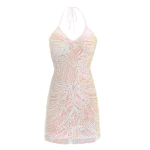 Robe de <span class=keywords><strong>danse</strong></span> orientale sexy pour femme, style <span class=keywords><strong>studio</strong></span>, avec paillettes, perles, papillons, dos nu, licol et lacets - Product Image 5