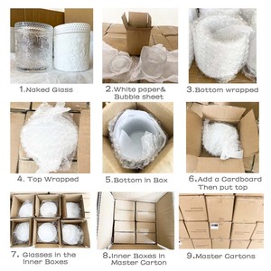 ภาชนะใส่เทียนทรงกระบอกตกแต่งคริสต์มาส LZ พร้อมเชิงเทียนคริสตัลใสลายดอกบัว พร้อมเทียนสีขาวและกล่อง - Product Image 6