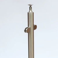 Système de garde-corps en verre moderne XYF en acier inoxydable avec pinces à verre pour balcon et escalier extérieurs