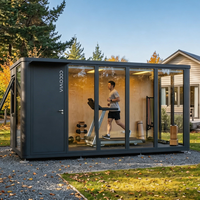 COCOVIA Maison Mobile Modulaire Portable Préfabriquée Démontable avec Salle de Bain et Toilettes – Dortoir de Haute Qualité