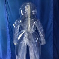 Combinaisons gonflables transparentes en PVC blanc personnalisées