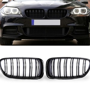 Kit de Parrilla Delantera BMW Negro Mate de Doble Barra para Serie 5 F10 F18 2011-2017 - Product Image 1