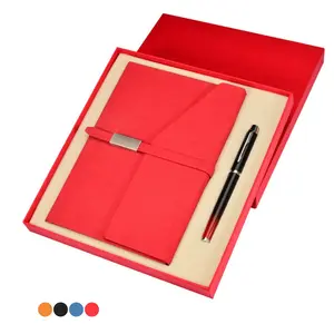 Stylo d'affaires A5 cahier bureau papeterie coffret cadeau nouveauté personnalisée luxe publicité d'entreprise articles promotionnels avec Logo