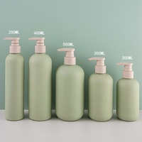 Flacon pompe en plastique 200ml 250ml 300ml 400ml 500ml HDPE, couleur personnalisée, flacon pour lotion, shampoing, emballage de luxe pour cosmétiques et soins corporels