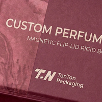 Scatola Regalo Personalizzata Rossa per Fragranze e Scatola Magnetica per Profumi con Scatola di Carta e Confezione per Collezione di Profumi
