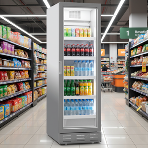 Refrigerador Comercial Vertical Klimasan D418 de 448 L con Puerta de Vidrio Simple y Temperatura Única para Exhibición de Bebidas, Certificado CE, 220-240V - Product Image 2