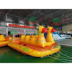 New 6 Person Aqua Floating Towable Toys Inflatable Duck Towable Flying Ski Tube For Water Game Equipment