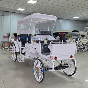 Carruaje Eléctrico Convertible Blanco de Seis Plazas, Carruaje para Bodas y Turismo en Venta - Product Image 4