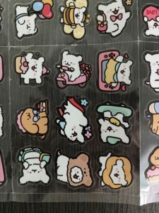 Waterproof decorative Korean-style cute and adorable animal <b>stickers</b>; customised cartoon die-cut <b>stickers</b>; bed <b>sheets</b> with a tra - Product Image 6