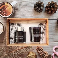 Grosir Aroma Mewah 2022 Ide Baru Kustom Lainnya Ulang Tahun Natal Hadiah Valentine Gelas Botol Lilin dan Diffuser Hadiah Set