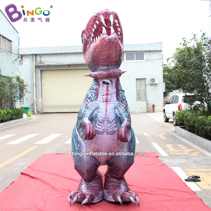 Advertising Inflatables Customized Realistic Giant Walking Moving Inflatable Dinosaur Costume Outdoor For Events Display
