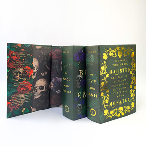 Usine d'impression chinoise Impression personnalisée de livres à couverture rigide de haute qualité avec bords pulvérisés Impression écologique avec jaquette anti-poussière - Product Image 5