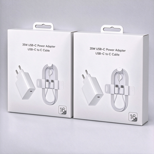 Bloc chargeur PD Type C 35W avec câble Type C vers Type C, prise US/EU/UK pour iPhone 18 17 16 15, chargeur iPhone - Product Image 2