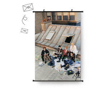 Atacado KPOP TX O Nome Capítulo Freefall Foto Tapeçaria Tecido Poster Pendurado Fotos