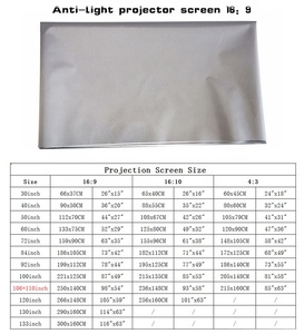 Pantalla <span class=keywords><strong>de</strong></span> Proyección ALR Gris <span class=keywords><strong>de</strong></span> 110 Pulgadas 16:9 para Montaje en Pared para <span class=keywords><strong>Cine</strong></span> en Casa y Exteriores - Product Image 3