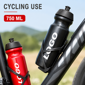 Botella de Agua Deportiva JUNVOY con Logotipo Personalizado, 750 ml, de Plástico sin BPA, Apta para Alimentos, para Ciclismo y Deportes de Montaña - Product Image 3