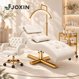 Cama de Pestañas Moderna Beige para Salón de Belleza, Colchón Curvo para Spa, Cama Facial de Lujo para Salón de Belleza, Cubrecolchón para Cama Facial - Product Image 2
