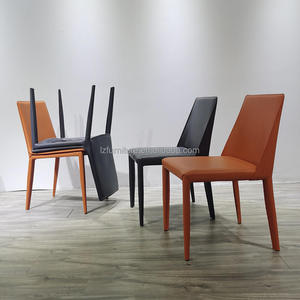 Silla de Comedor de Metal con Respaldo Alto, Cómoda, Diseño Moderno y Lujoso, Ajustable para Muebles del Hogar, Venta al Por Mayor 2026, Muestra Gratis - Product Image 3