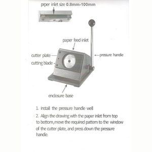 Büro-Handwerkzeug 3,5 cm Runder Bildschneider für Papier, Karten und Fotos Kreisförmiges Stanzwerkzeug Metallschneidemaschine 35mm Rund - Product Image 6