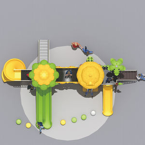 อุปกรณ์สนามเด็กเล่น |   สนามเด็กเล่นกลางแจ้งแบบกำหนดเองสำหรับเด็ก |   สไลเดอร์, ปีนเชือก, อุโมงค์ |   ได้รับการรับรองมาตรฐาน ASTM และ CE - Product Image 3