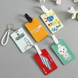 high quality and personalized custom animal logo soft pvc airplane baggage tag,rubber travel luggage tag