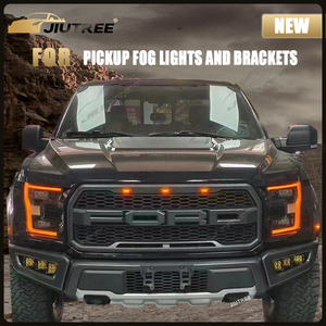 JIUTREE Supports de montage de phare antibrouillard de pare-chocs avant Cube de remplacement et antibrouillard compatibles pour Ford F150 Raptor de troisième génération - Product Image 2