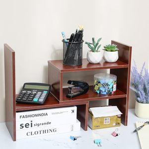 Étagère de rangement en bois réglable et pratique, faite à la main, pour salon, organisateur de bureau, support pour livres et articles ménagers - Product Image 4