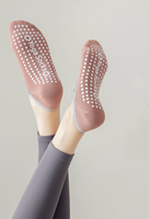 Yoga-Grip-Socken Rutschfeste Anti-Rutsch-Pilates-Socken mit Eigenem Logo Atmungsaktiv Schnelltrocknend für Frauen