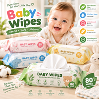 Lingettes pour bébé écologiques, à base de plantes, hypoallergéniques, douces, sans alcool, lingettes pour bébé bio, fabrication sur mesure OEM