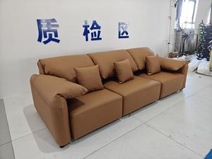 Mufang – Canapé en cuir haut de gamme au design contemporain pour salon de villa, rembourrage en éponge de haute qualité, style cinéma - Product Image 4