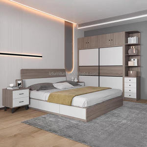 Hot Selling Wooden Home Hotel Bedroom Set King <b>Queen</b> <b>Size</b> <b>Bed</b> Modern MDF <b>Bed</b> - Product Image 4
