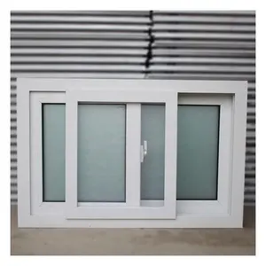 אירופאי עיצוב pvc קומה מרתף חלון upvc כפול זזת חלונות הזזה