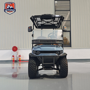 Carrito de Golf Nuevo 2026 de 4 Asientos, 5 KW, 48 V, con Neumáticos, Color Azul Claro, para Resort y Campo de Golf, con Batería de Iones de Litio - Product Image 1