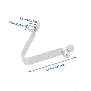 Großhandel Clip Stahl Knopf Federschlepper Metall Rohrschloss Feder V-Clip Edelstahl Flachmetallfedern für Kajaktadel