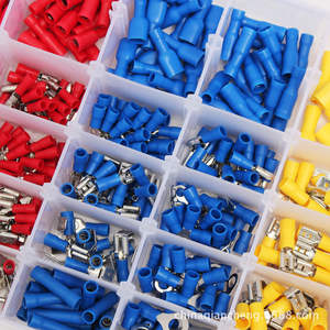 Terminales de crimpado de desconexión rápida para ingeniería química, calibres 0-6 y 12-22 AWG, material PC, juego de 720 terminales estilo europeo - Product Image 1