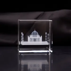 Gravure Laser 3d en verre personnalisé, lot de pièces, cadeau imprimé hologramme, gravure en cristal