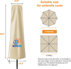Couverture de <span class=keywords><strong>parasol</strong></span> de Offre Spéciale imperméable résistant aux UV <span class=keywords><strong>Protection</strong></span> solaire extérieure jardin 420D couverture de parapluie de patio - Product Image 3