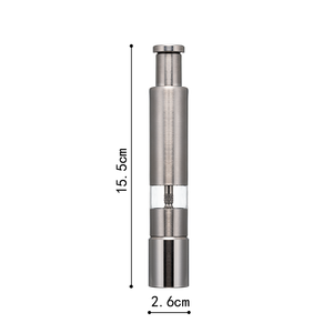 Stoviglie e stoviglie in acciaio inox condimento sale e pepe smerigliatrice a pollice pompa macinapepe manuale con scatola di colore - Product Image 3